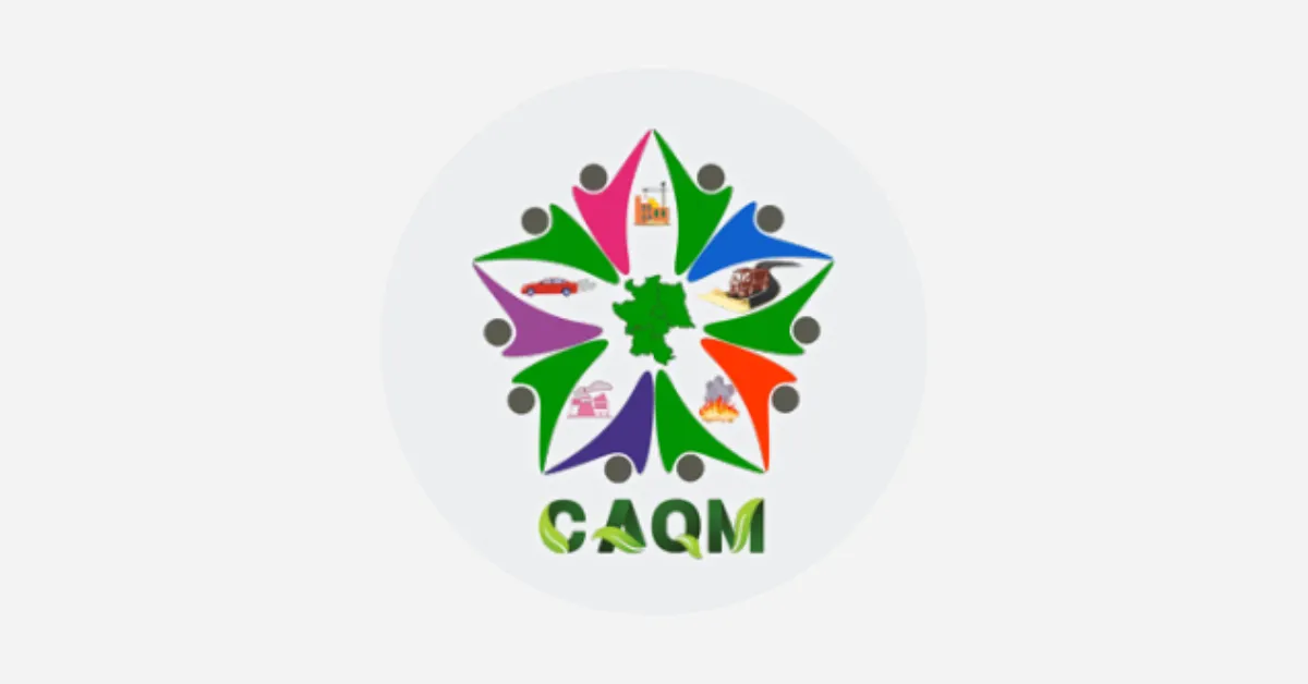 Official logo of the Commission for Air Quality Management (CAQM). (Image source: CAQM website)
