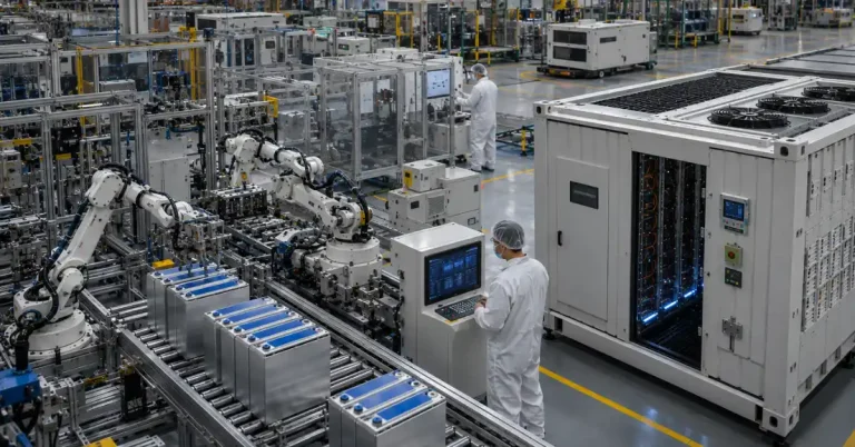 The Infra Post - India's Leading Infrastructure News Platform 34 Advanced battery manufacturing facility representing grid-scale battery manufacturing capacity in India