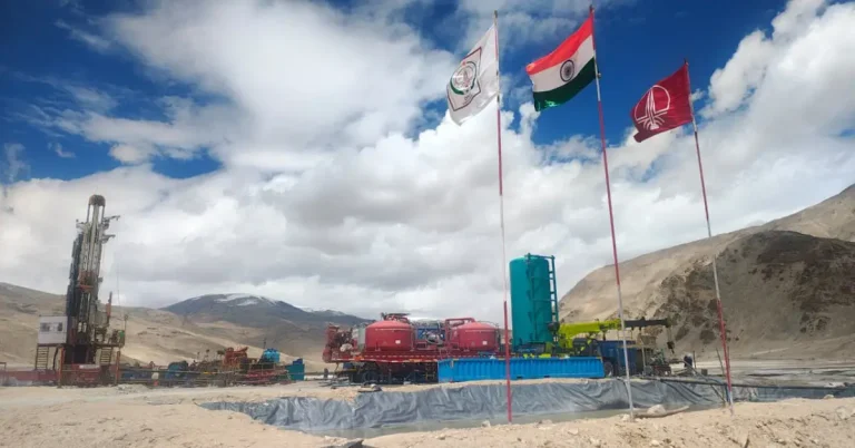The Infra Post - India's Leading Infrastructure News Platform 18 ONGC geothermal drilling operations at the Puga Valley project in Ladakh.