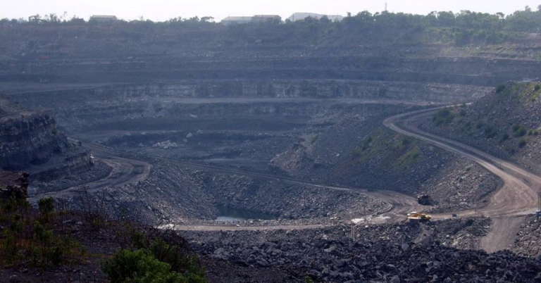 The Infra Post - India's Leading Infrastructure News Platform 21 Panoramic view of an open-cast coal mine with haul roads and terraced excavation benches