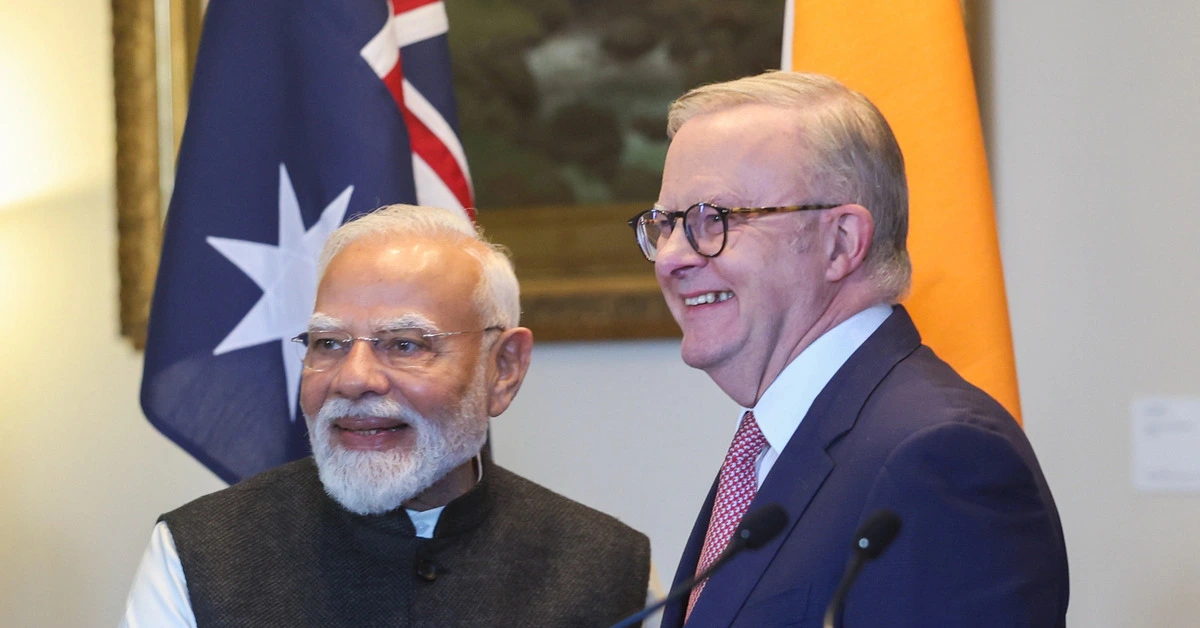 PM Modi with Australian Prime Minister Anthony Albanese during Australia visit.