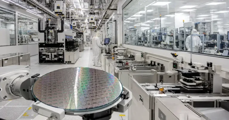 Advanced semiconductor fabrication facility representing India's Semicon 2.0 ecosystem
