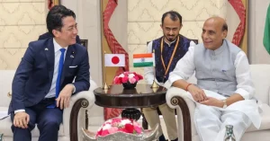 The Infra Post - India's Leading Infrastructure News Platform 3 India and Japan defence ministers Rajnath Singh and Shinjiro Koizumi at Manekshaw Centre in New Delhi