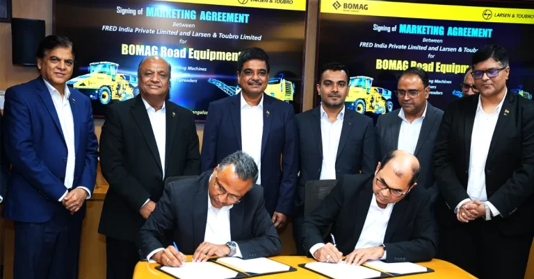 L&T FAYAT Road Equipment Division marketing agreement for BOMAG equipment in India