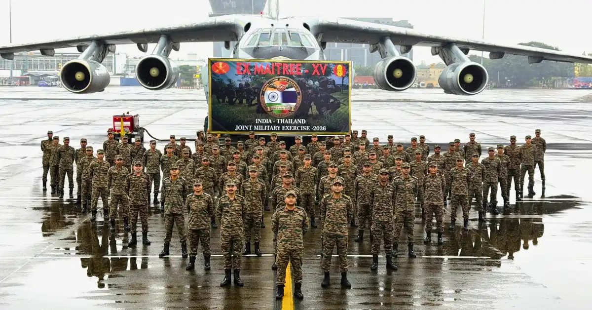 Indian Army contingent for MAITREE-XV joint military exercise in Thailand