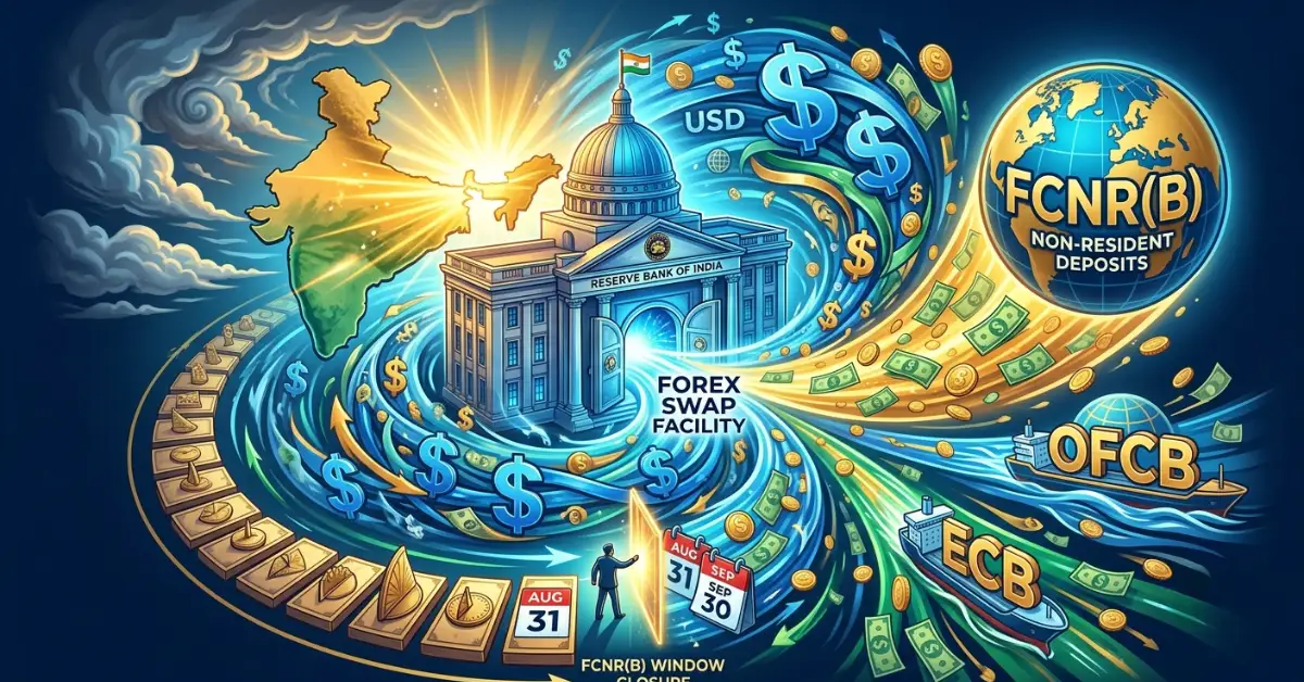 RBI forex swap story represented by the Reserve Bank of India headquarters in Mumbai