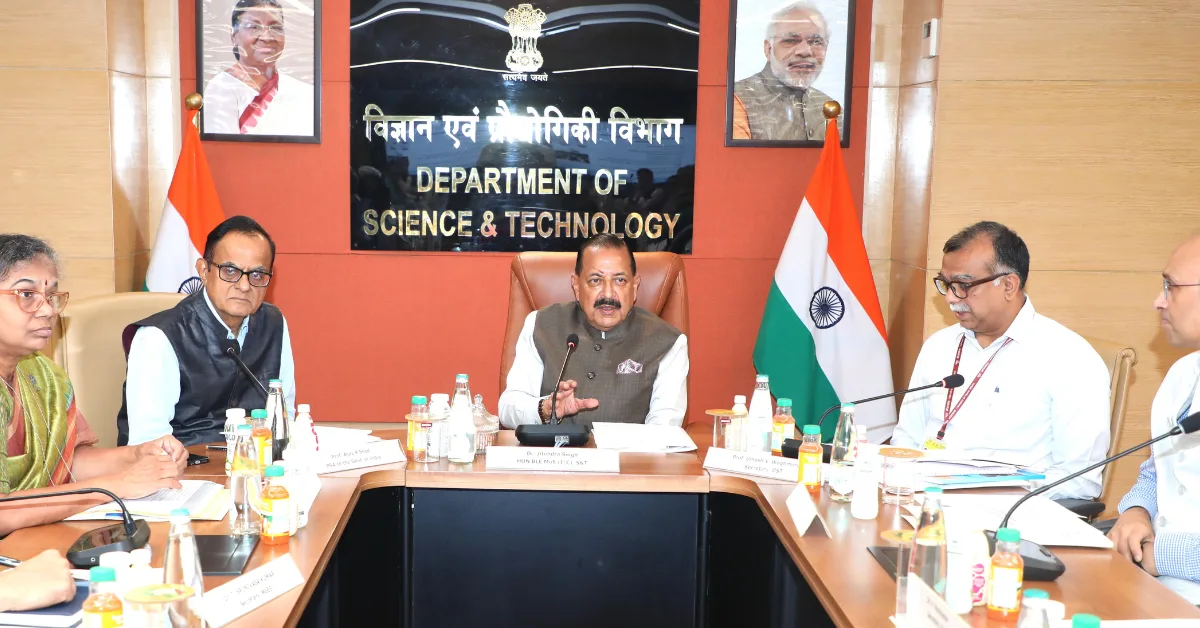 The Infra Post - India's Leading Infrastructure News Platform 1 Dr Jitendra Singh chairing a government review of the ₹1 lakh crore research and innovation scheme in New Delhi