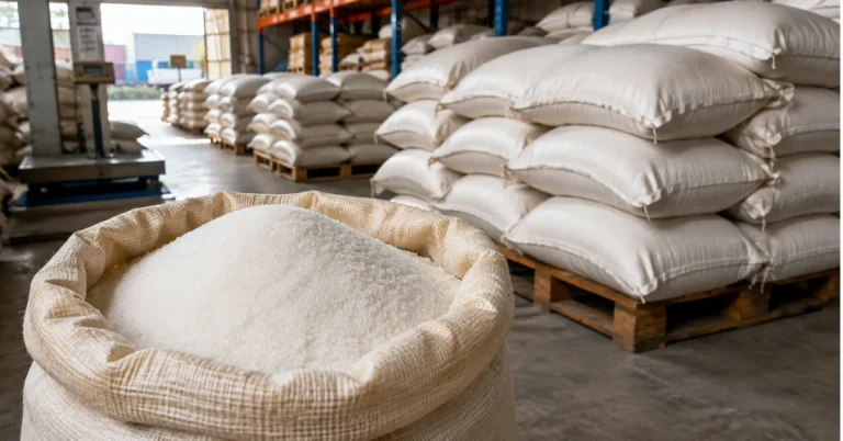 explaining the revised sugar stock limit for dealers in India