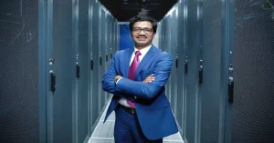 Sunil Gupta, co-founder, managing director and CEO of Yotta Data Services, inside a data centre